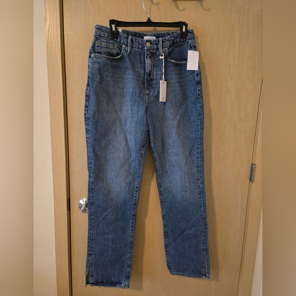 NWT Good American Good Boy Jeans (10/30)
